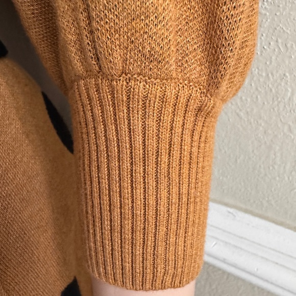 Who What Wear Tan Long Sleeve Turtleneck Dress - Picture 7 of 8